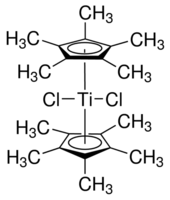Bis(pentamethylcyclopentadienyl)titanium dichloride - CAS:11136-36-0 - (Me5Cp)2TiCl2